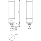 WERMA - RST56 Colonne lumineuse LED 24VDC 4 niveaux B/V/O/R M12