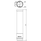 WERMA - RST56 Colonne lumineuse LED 24VDC 5 niveaux BL/B/V/O/R Buzzer