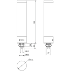 WERMA - RST56 Colonne lumineuse LED 24VDC 5 niveaux BL/B/V/O/R M12