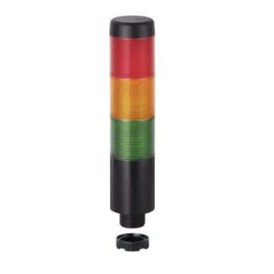 WERMA - Kompakt 37 - Col. lumineuse monobloc - 85dB - 12VAC/DC - Vert/Orange/Rouge