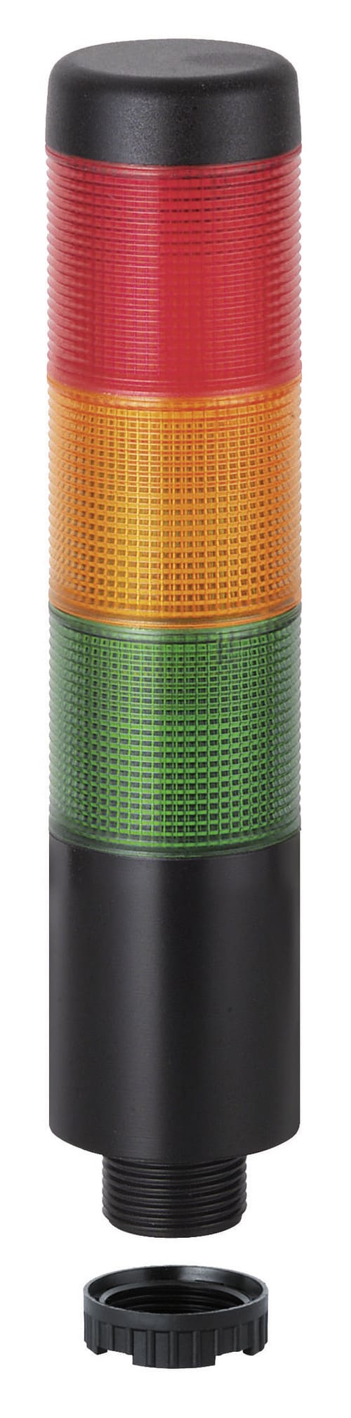 WERMA - Kompakt 37 - Col. lumineuse monobloc - 85dB - 12VAC/DC - Vert/Orange/Rouge