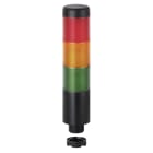 WERMA - Kompakt 37 - Col. lumineuse monobloc - 85dB - 12VAC/DC - Vert/Orange/Rouge