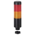 WERMA - Kompakt 37 - Col. lumineuse monobloc - 85dB - 12VAC/DC - Orange/Rouge