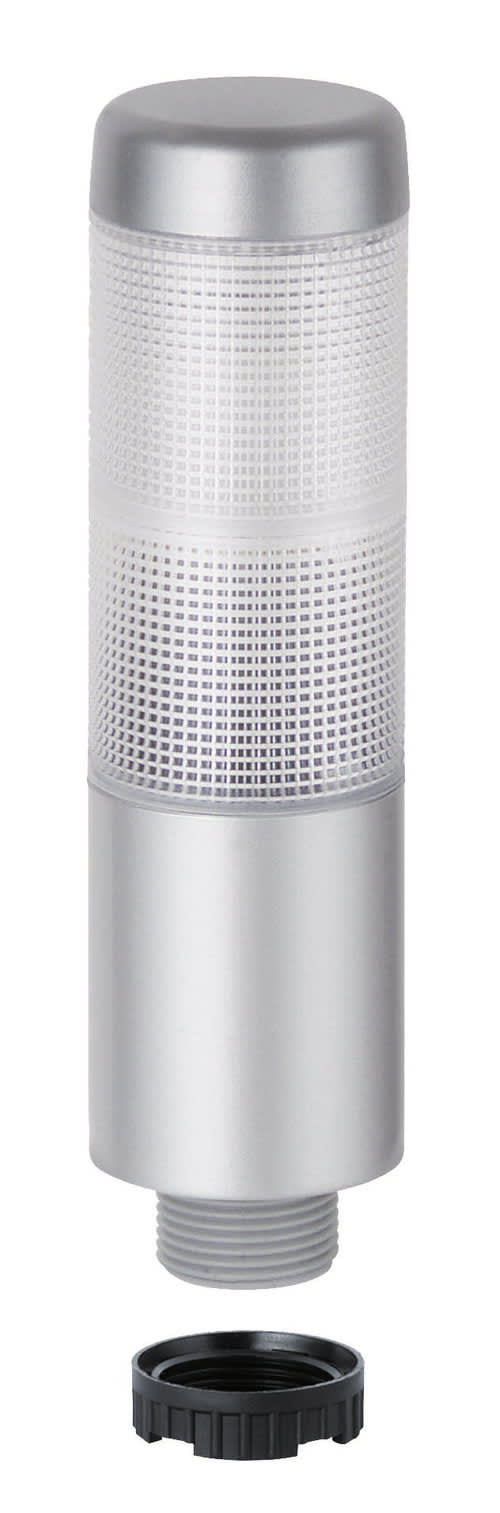 WERMA - Kompakt 37 - Col. lumineuse monobloc - 85dB - 12VAC/DC - Orange/Rouge