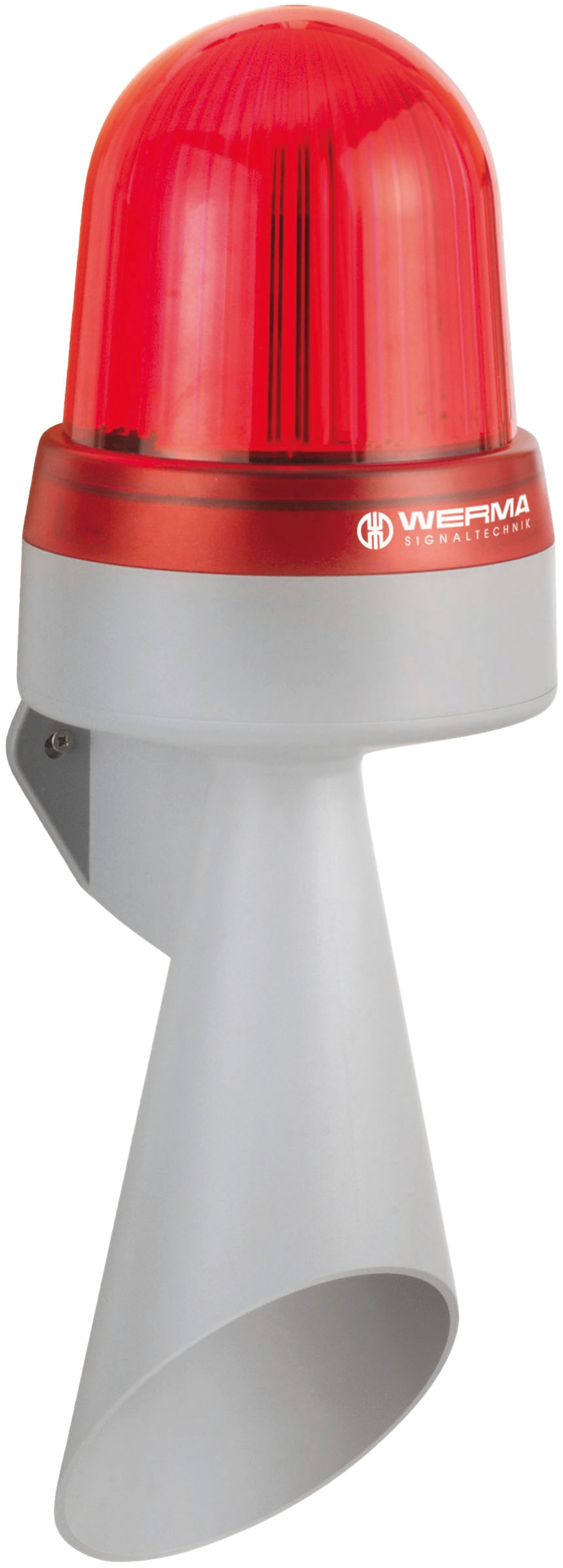 WERMA - Combiné Feu rotatif Trompe 108dB - Série 435 - 115-230VAC - Rouge - Mural