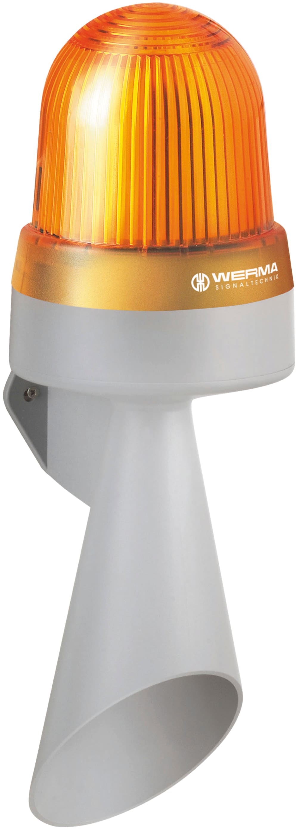 WERMA - Combiné Feu rotatif Trompe 108dB - Série 435 - 115-230VAC - Orange - Mural