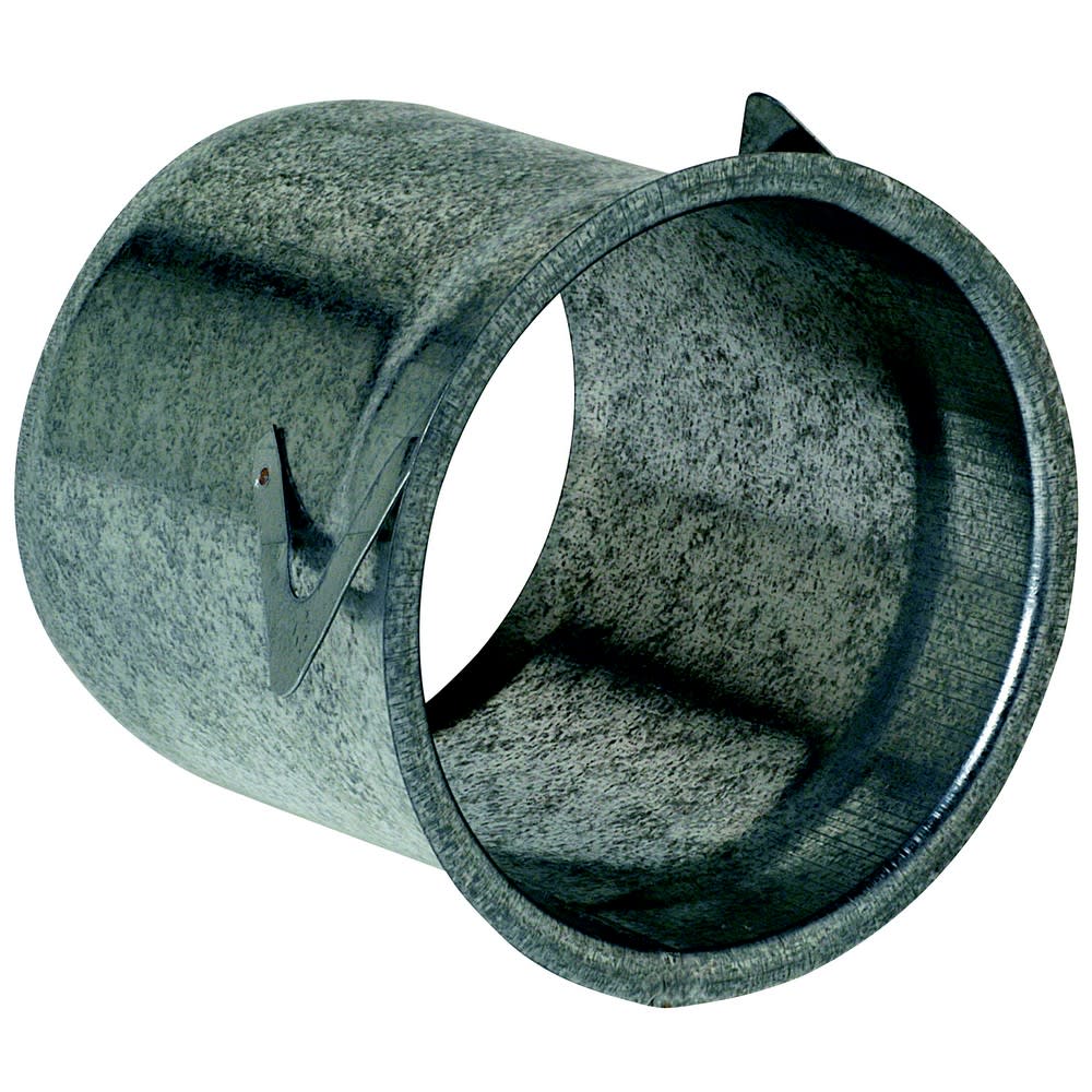 Aldes - Manchette épaulement en tôle male D 124 mm - longeur 40 mm