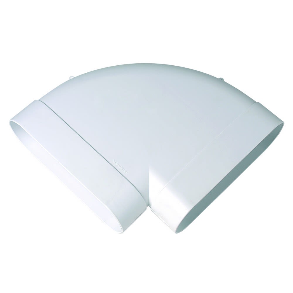Aldes - Coude Minigaine blanc 90 horizont.equivalent D125 (60x200)