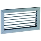 Aldes - Grille simple déflexion de reprise en alu AC 101 fixation par clips 300x150