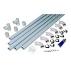 Aldes - Lot de 20 colliers blancs complets (avec vis) diamètre 51mm