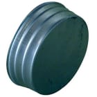 Aldes - Bouchon mâle en aluminium - diamètre 200 mm + purge diamètre 32 mm