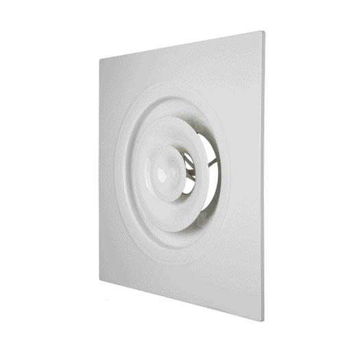 Aldes - Diffuseur soufflage réglable circulaire acier blanc dalle 600x600 A842 TP D160