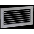 Aldes - Grille simple déflexion de reprise en aluminium SC 101 par clips 400x150