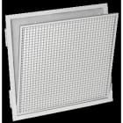 Aldes - Grille reprise dalle de plafond 600x300 blanche mailles carrées filtre AC174Z