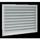 Aldes - Grille extérieure murale en alu anodisé pour air neuf / vicié AG 638 500x500mm