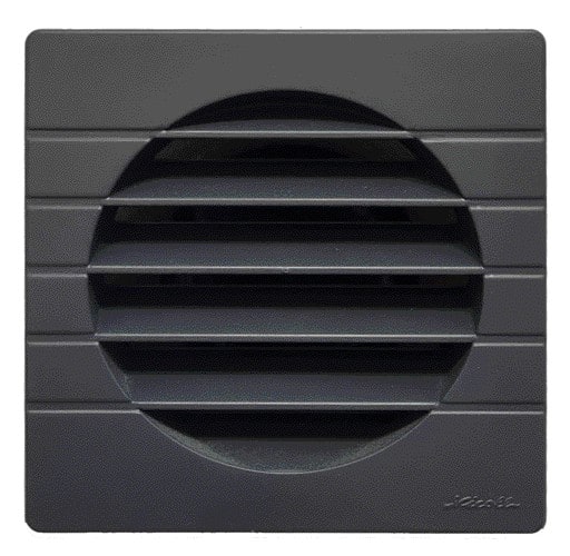 Aldes - Auvent maçonnerie extérieur GEA 125 - 149x149x38 mm - anthracite