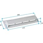 Aldes - Auvent maçonnerie extérieur GES 125 149x149x38 mm - ivoire