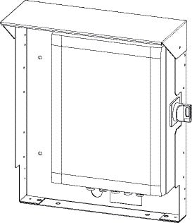Aldes - Support terrasse pour les coffrets de relayage AXONE = 190 mm T0