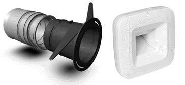 Aldes - Kit Optiflex® BDH bain ou cellier B51 diamètre 80mm