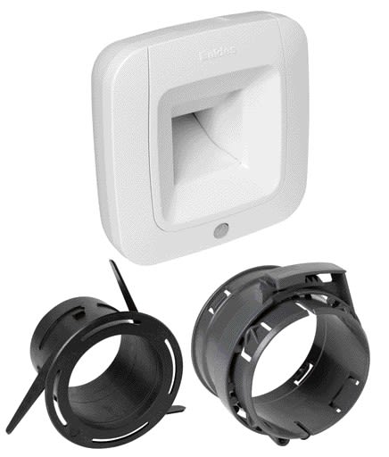 Aldes - Kit bouche BDH bain/WC BW51 diamètre 80mm pour F1-F5 + manchette