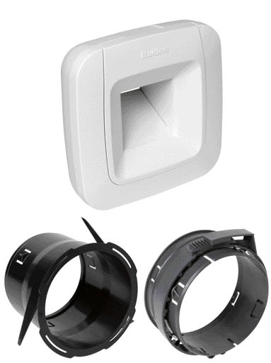 Aldes - Kit bouche BDH Cuisine PUSH C51 diamètre 125mm + manchette