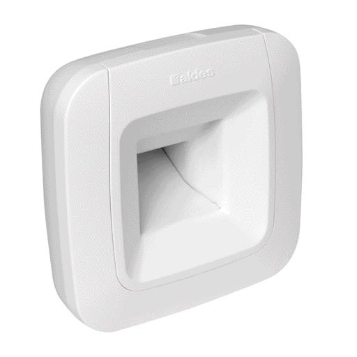 Aldes - Bouche hygroréglable BDH BW62 Bain/WC 10-40/30 m3/h sans fût cordelette- blanc