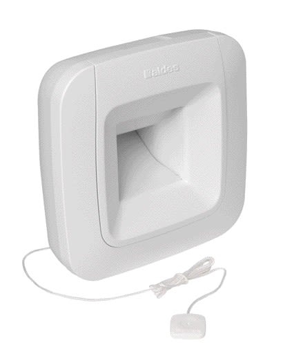 Aldes - Bouche hygroréglable BDH bain/WC BW63 15-45/45 m3/h sans fût cordelette - blanc