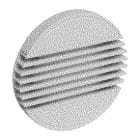 Aldes - Terminal BIM2 300 - Alu - Blanc - Soufflage mural ou reprise mural/plafond D125