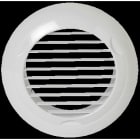 Aldes - Grille plastique fixe BIP 60 m3/h D 80 mm - blanc