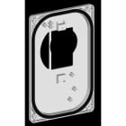 Aldes - Platine de rénovation à vis pour la bouche autoréglable BAP COLOR