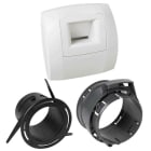 Aldes - Kit Manchettes + Bouches Curve bain ou cellier diamètre 80 mm