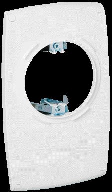 Aldes - Platine de rénovation à griffes pour Bap'SI et Bahia Curve - Blanc