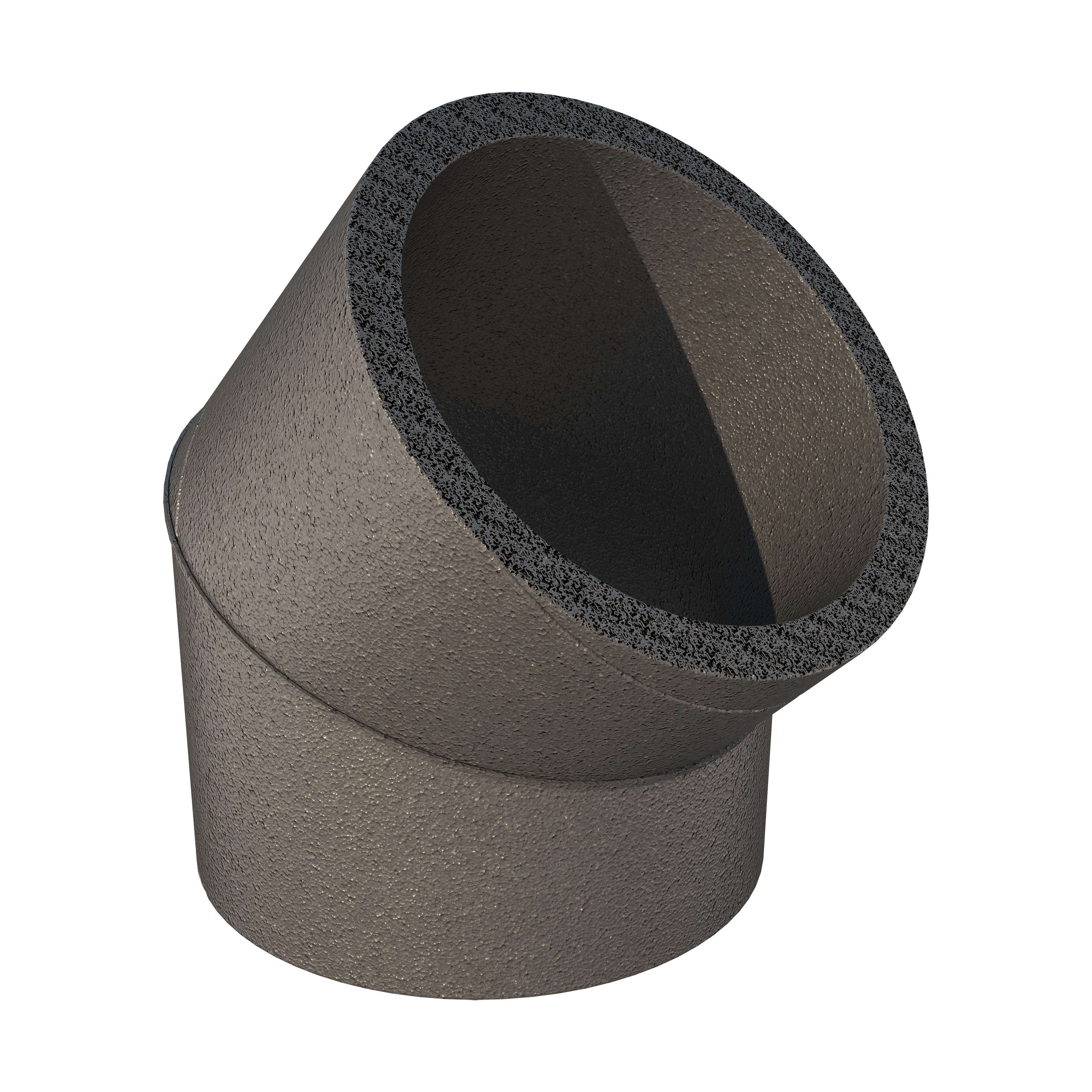 Aldes - Coude à 45° pour CALOGAINE PRO D200, conduit circulaire rigide isolé en EPE