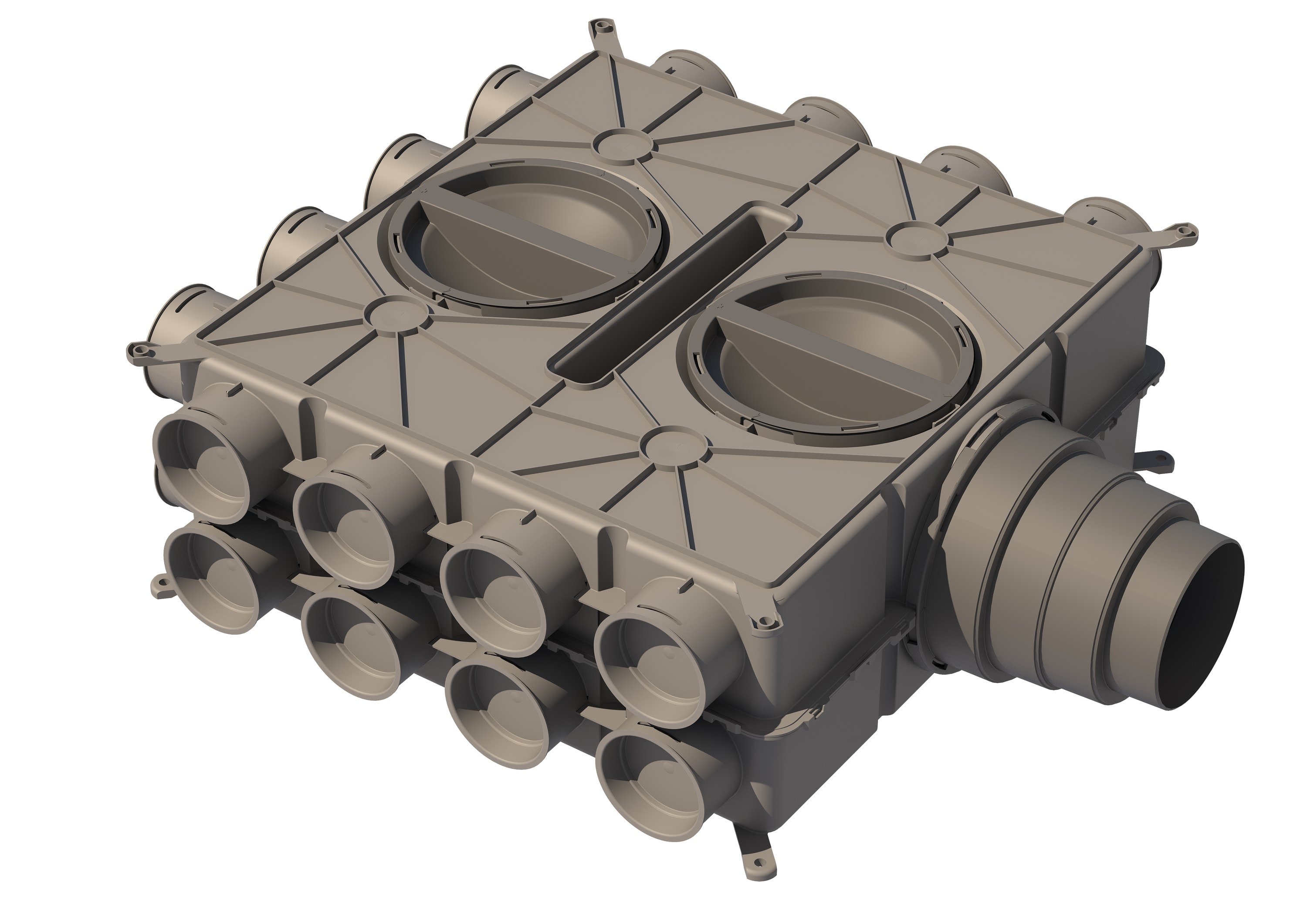 Aldes - Caisson de répartition OPTIFLEX PRO 24 piquages