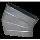 Aldes - Coude horizontal oblong galvanisé CHO à 30° - L 450xmm x H 100mm