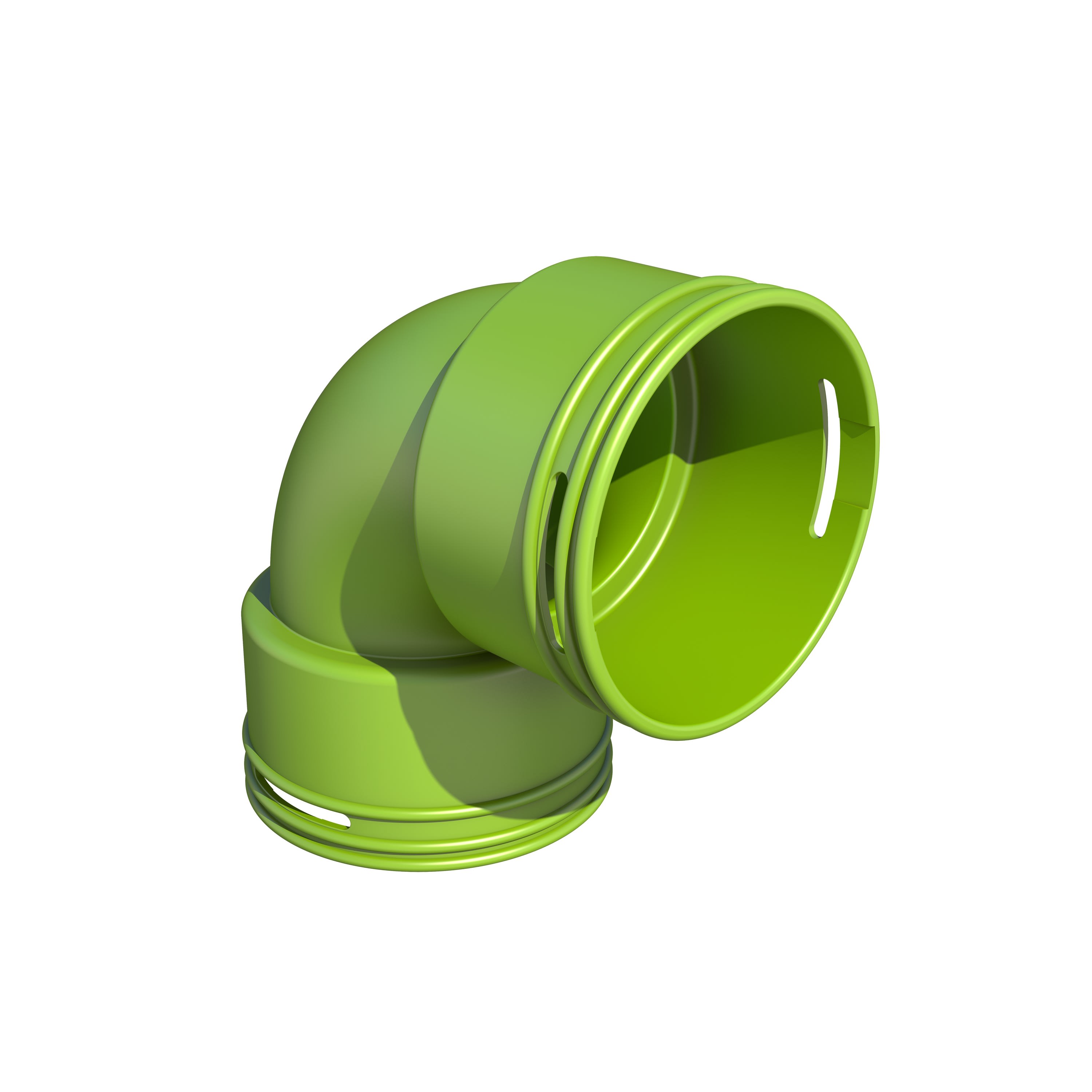 Aldes - Coude à 90° OPTIFLEX PRO pour conduit circulaire D75