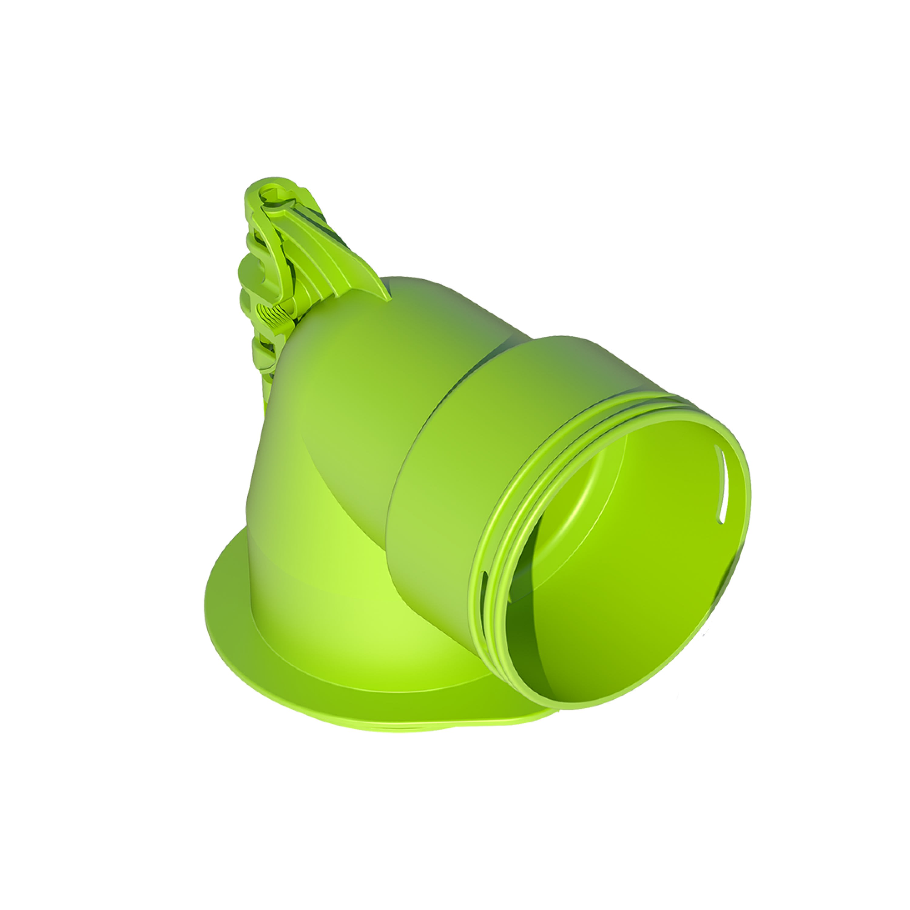 Aldes - Manchette coudée pour bouche D80 et conduit OPTIFLEX PRO circulaire D90