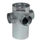 Aldes - Collecteur raccord d'étage galvanisé CRE standard - Diamètre 630 1-2-3-4/125
