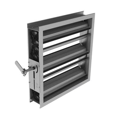 Aldes - Registre étanche CRGE axe nu L=2400xH=1200 mm pour VEX4100 - Moteur à commander
