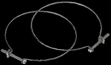 Aldes - Sac de 10 colliers de serrage à fil - Diamètre 315 mm