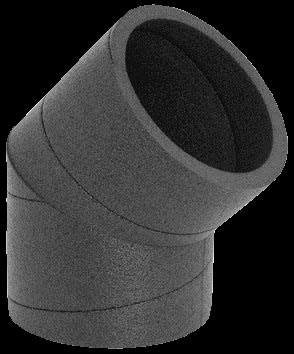 Aldes - Coude à 45° pour Calogaine D160