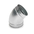 Aldes - Coude galvanisé 45° - Diamètre 100 mm embouti