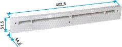 Aldes - Entretoise acoustique pour entrée d'air EA - noir