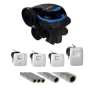 Aldes - Kit VMC simple flux EasyHOME HYGRO Premium MW' avec gaines PVC isolées et SDO