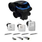 Aldes - Kit VMC simple flux EasyHOME HYGRO Premium MW' avec gaines PVC isolées et EHB