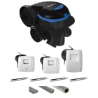 Aldes - Kit VMC simple flux EasyHOME HYGRO Premium MP avec gaines alu isolées et EHB