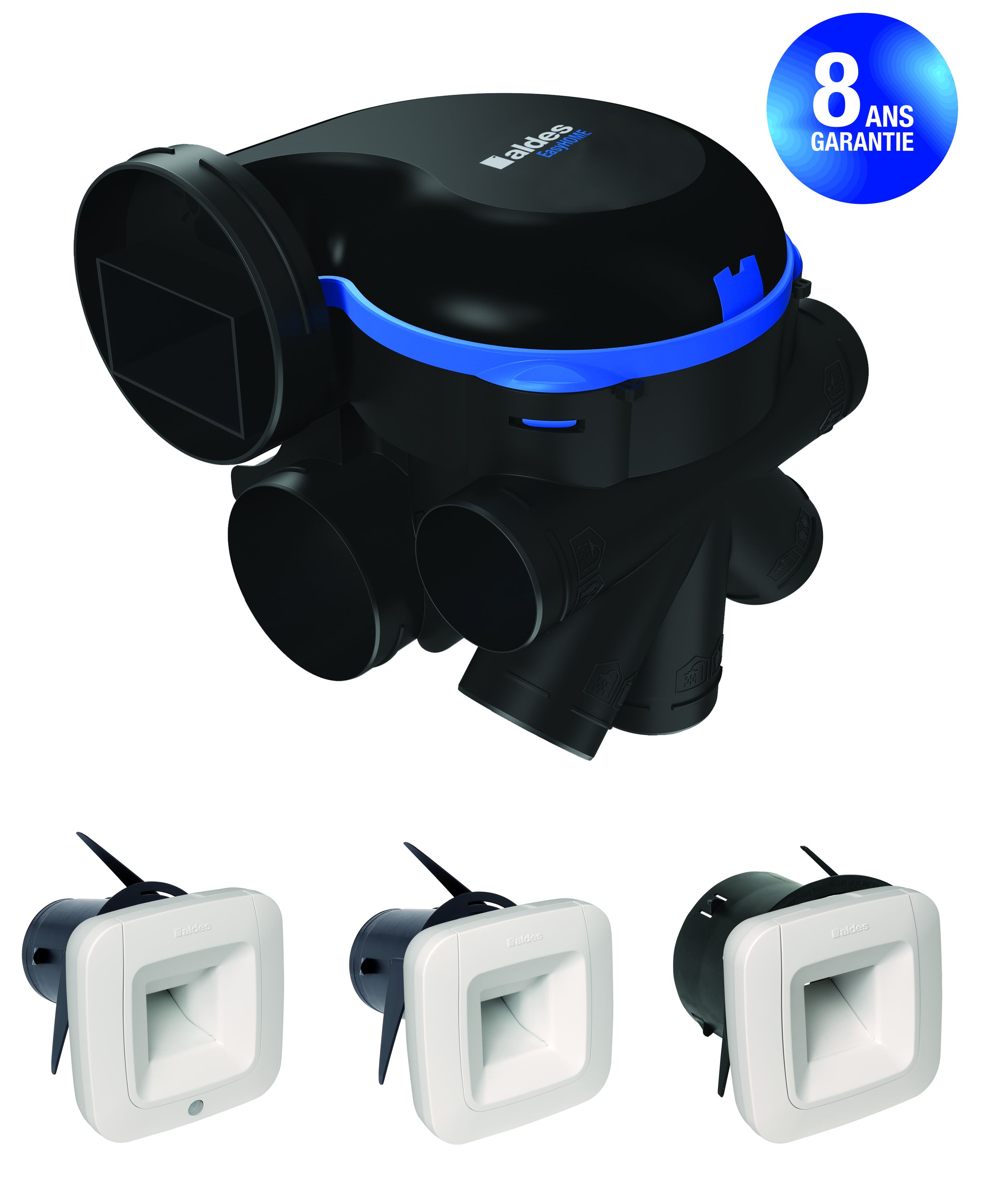 Aldes - Kit Pieuvriste VMC simple flux EasyHOME HYGRO Premium Haute Pression HP+ BDH