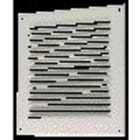 Aldes - Grille extérieure métallique GAT 250x250 mm - Blanc avec grillage anti-moustique