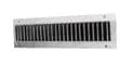 Aldes - Grille sur conduit simple déflexion de reprise en acier GD 102 - 625x75 mm