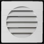 Aldes - Auvent maçonnerie extérieur GEB 100 124x124x38 mm - blanc